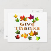 与え感謝してい シーズンポストカード (正面/裏面)