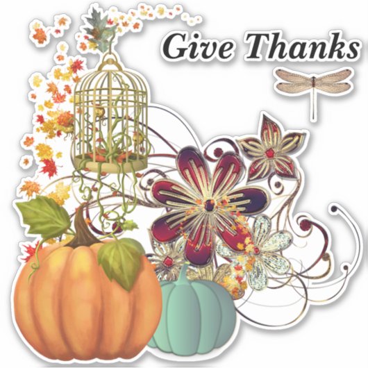 与え感謝してい シール (正面)