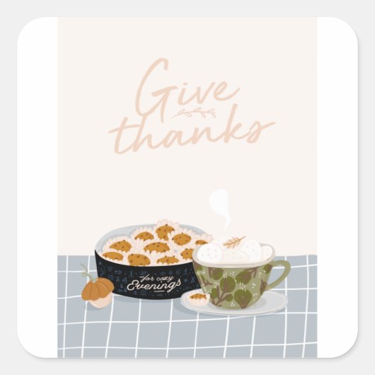 与え感謝してい スクエアシール (正面)