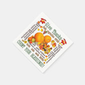 与え感謝してい! スタンダードカクテルナプキン (角)