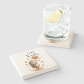 与え感謝してい ストーンコースター (横)