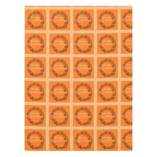 与え感謝してい テーブルクロス (正面)