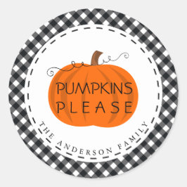 与え感謝してい |パンプキンバッファロープライド感謝祭 ラウンドシール