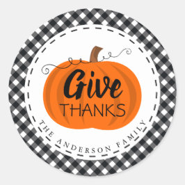 与え感謝してい |パンプキンバッファロープライド感謝祭 ラウンドシール