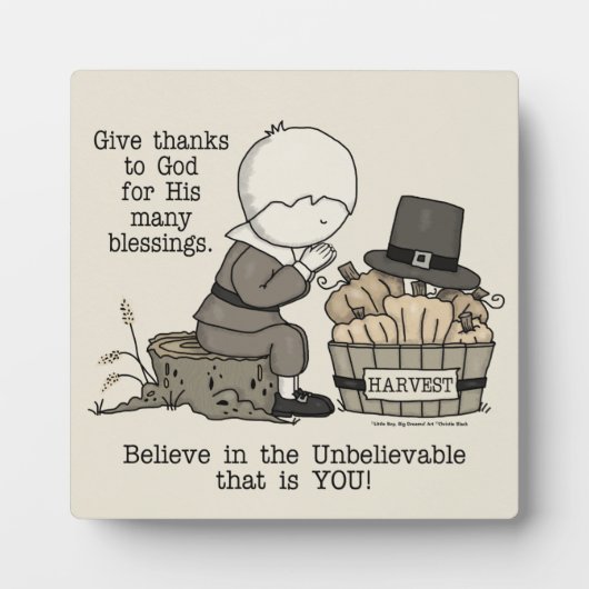 与え感謝してい フォトプラーク (正面)