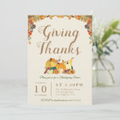 与え感謝してい | フローラ感謝祭ディナー 招待状 (スタンド正面)