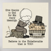 与え感謝してい ポスター (正面)