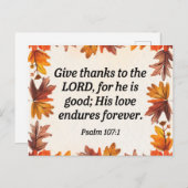 与え感謝してい ポストカード (正面/裏面)