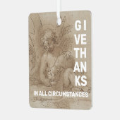 与え感謝してい メタルオーナメント (正面左)