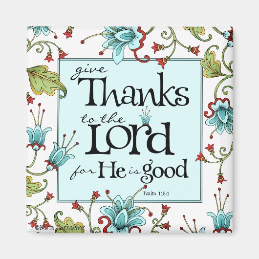 与え感謝してい – 磁石 (正面)