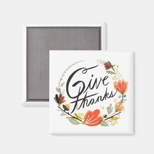 与え感謝してい – 磁石 (正面/裏面)