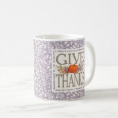 与え感謝してい |秋の収穫 コーヒーマグカップ (正面右)