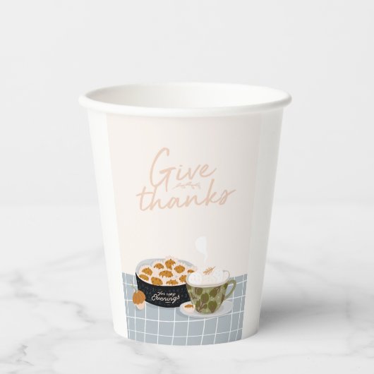 与え感謝してい 紙コップ (正面)