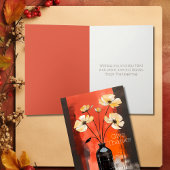 与え感謝してい |花モダンと花瓶の感謝祭 シーズンカード