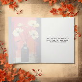与え感謝してい |花モダンと花瓶の感謝祭 シーズンカード