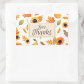 与え感謝してい 長方形シール (バッグ)