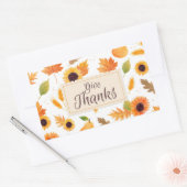 与え感謝してい 長方形シール (封筒)