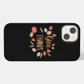 与え感謝してい! iPhoneケース (裏面横)