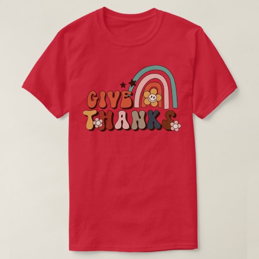 与え感謝してい Tシャツ (デザイン正面)