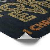 与え感謝していChalkboard Art 16x20 ポスター (角)