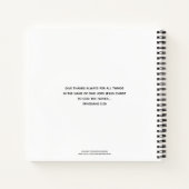 与え感謝していChristian Anthrival Journal ノートブック (裏面)