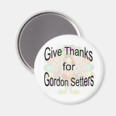 与え感謝していGordon Settersの場合 – マグネット (正面/裏面)