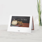 与え感謝していHoliday Thanksgivingカスタムメッセージ カード (裏面)