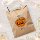 与え感謝していPumpkin フェイバーバッグ (クリップ留めされた状態)