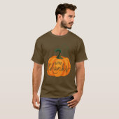 与え感謝していPumpkin Tシャツ (正面フル)