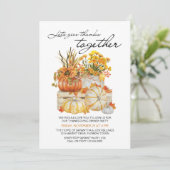 与え感謝していPumpkin Thanksgiving Dinner 招待状 (スタンド正面)