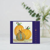 与え感謝していPumpkins シーズンポストカード (スタンド正面)