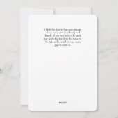 与え感謝していScript Photo Overlay Thanksgiving シーズンカード (裏面)