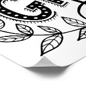 与え手感謝していレタリング引用文。感謝祭 ポスター (角)