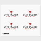 与え救命 楕円形シール (シート)