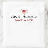 与え救命 楕円形シール (バッグ)