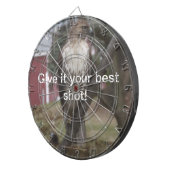 与え最高の射赤尾ホーク赤納屋 ダーツボード (正面右)