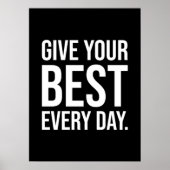 与え最高の毎日 – 成功やる気を起こさせる ポスター (正面)