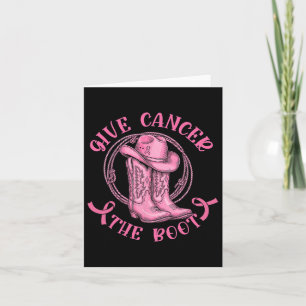 与え癌The Boot Pink Breast Cancer Western Co カード