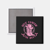与え癌The Boot Pink Breast Cancer Western Co マグネット (正面/裏面)