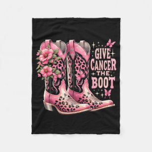 与え癌The Boot Westers女性のカーボーイは乳房をブーツ フリースブランケット