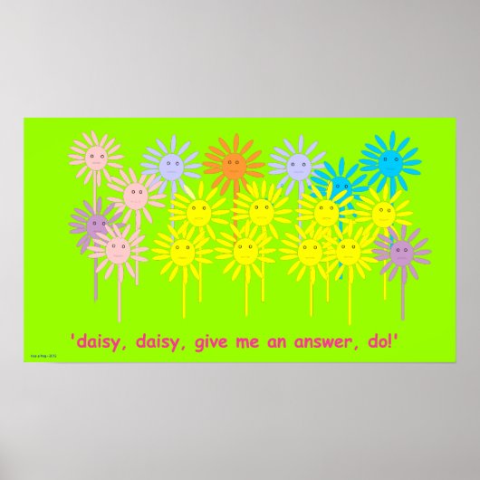 「与え答えよ、やれ！」(デイジーポスター小) ポスター (正面)