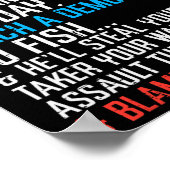 与え総員の魚釣りおもしろい ポスター (角)