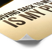 「与え背中は喜び」モチベーション肯定 ポスター (角)