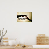 「与え背中は喜び」モチベーション肯定 ポスター (キッチン)