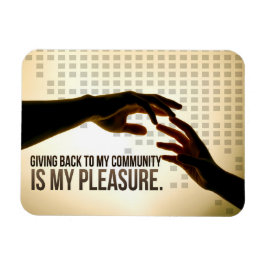 「与え背中は喜び」モチベーション肯定 マグネット