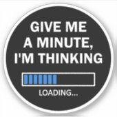 与え脳内に入考えってる シール (正面)