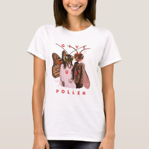 与え花粉虫風変わり Tシャツ