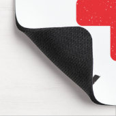 与え血遊ラグビーおもしろいビー選手 マウスパッド (コーナー)