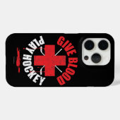 与え血。ホッケー遊。iPhoneケース Case-Mate iPhoneケース (裏面 (横))
