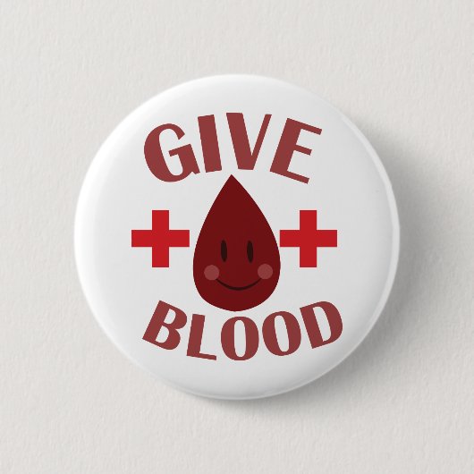 与え血 缶バッジ (正面)